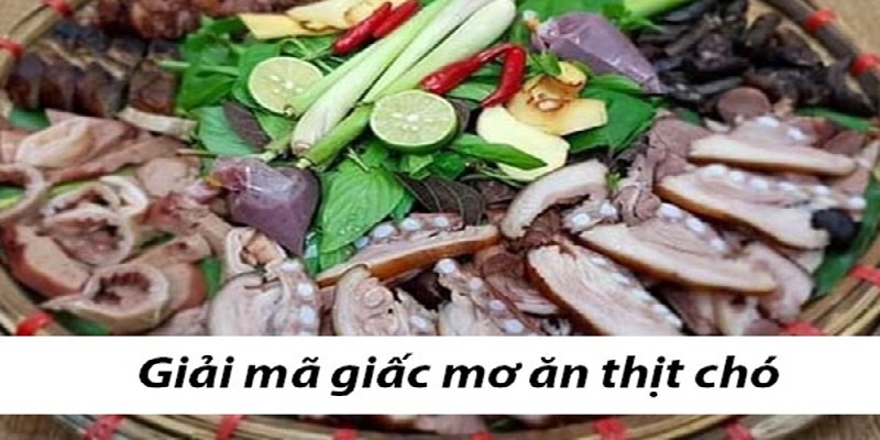 Nằm mơ ăn thịt chó đánh con gì?